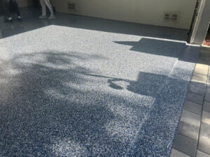 Plantation 2 car garage epoxy floor finished