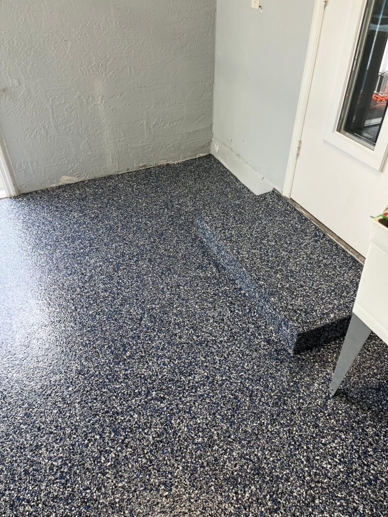 Epoxy Floor Replacement – One-Car Garage in Plantation, FL Finished one-car garage with high-performance epoxy floor coating in Plantation, FL